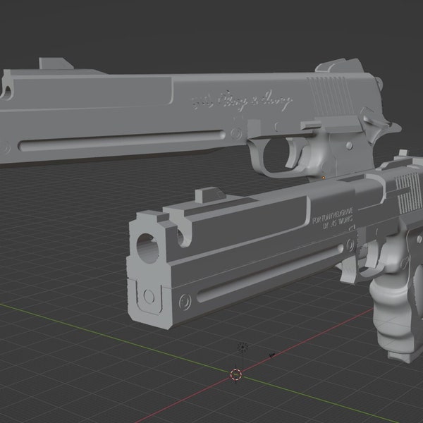 Ebony & Ivory from Devil May Cry5 stl file 3D model for 3D printing.