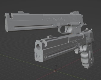 Ebony & Ivory from Devil May Cry5 stl file 3D model for 3D printing.