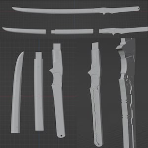Metal Gear Rising Reavengence Raiden's HF Blade 3D model