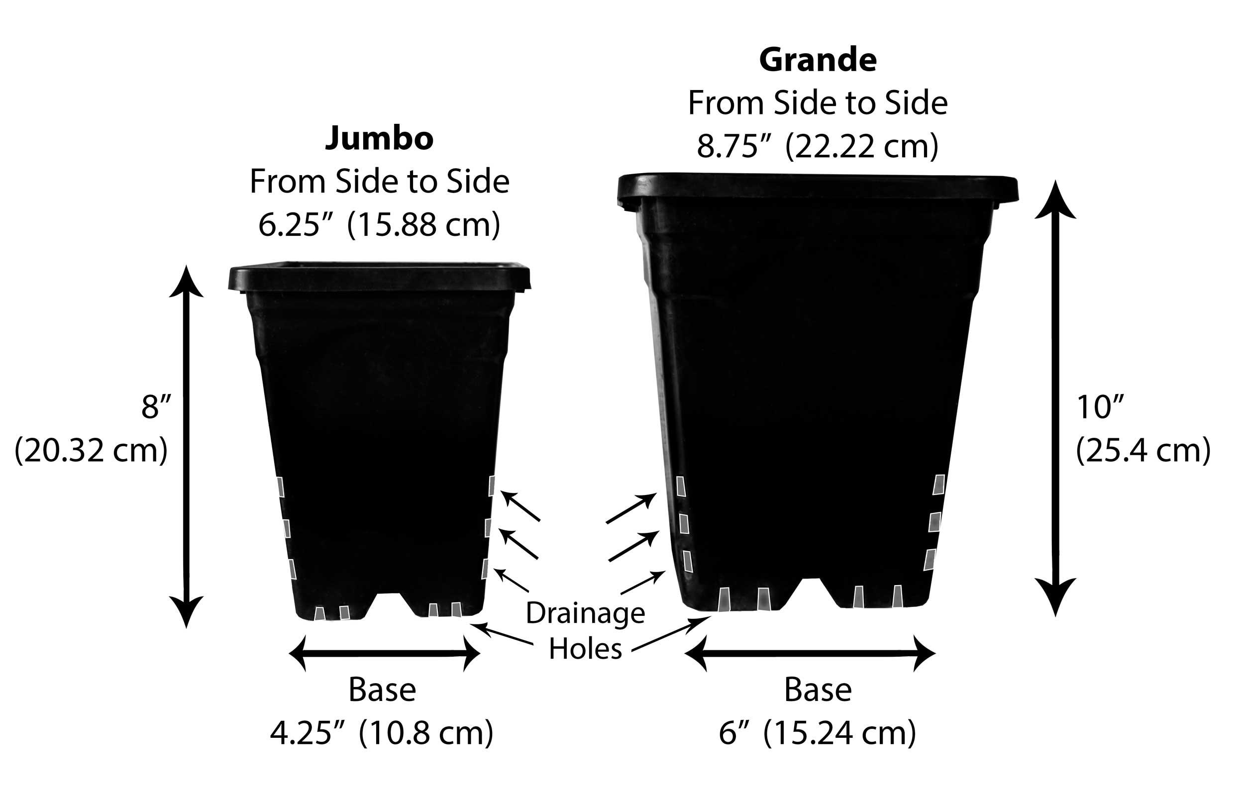 Plant Pot with Drainage Professional Deep Nursery Planter Etsy