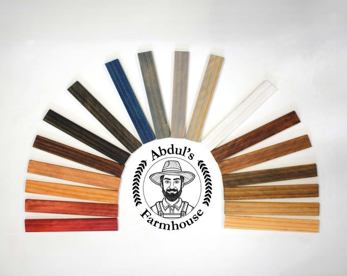 Pine Wood Minwax Stain Samples for Coat Racks, Shelves, Cabinets, and Picture Ledges in colors to match your Home, Office, or Business