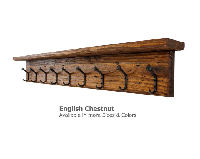 Coat Rack Wall Mounted Railroad Spike Hooks Rustic Western Decor Entryway Storage Barnwood Doorway Organizer Handmade in USA Hand Weathered