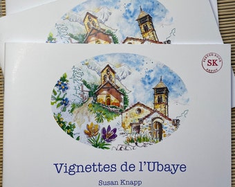 Vignettes de l'Ubaye, tirées de mon carnet de croquis.