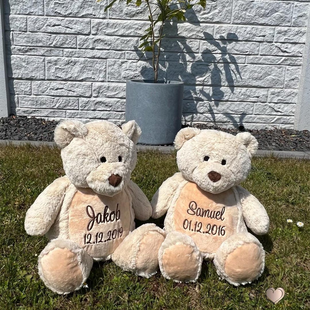 Cuddly Toy Teddy Bear With Name | Personalized Plush Toy | Fluffy Teddy ...