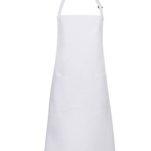 Schürze Chefkoch mit Wunschnamen personalisierte Kochschürze Backschürze Geschenkidee Männer und Frauen Weiß