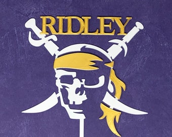 Pirate Personalized Cake Topper Goonies Pirates of the Caribbean