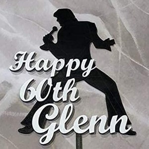 Elvis Personalized Custom Cake Topper