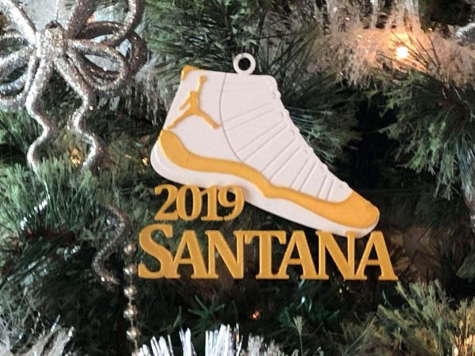 Jordan Sneaker Personalized Christmas Ornament Etsy
