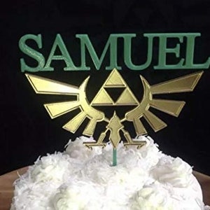 Zelda Crest Personalized Cake Topper
