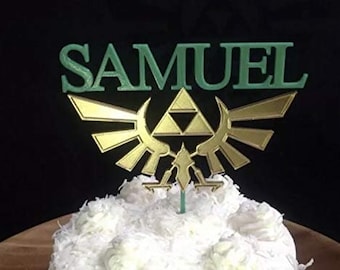 Zelda Crest Personalized Cake Topper