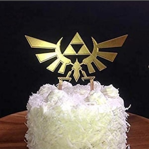 Zelda Crest Gold Cake Topper
