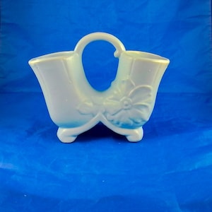 Weller Dogwood Double Vase  - Blue - 1930s