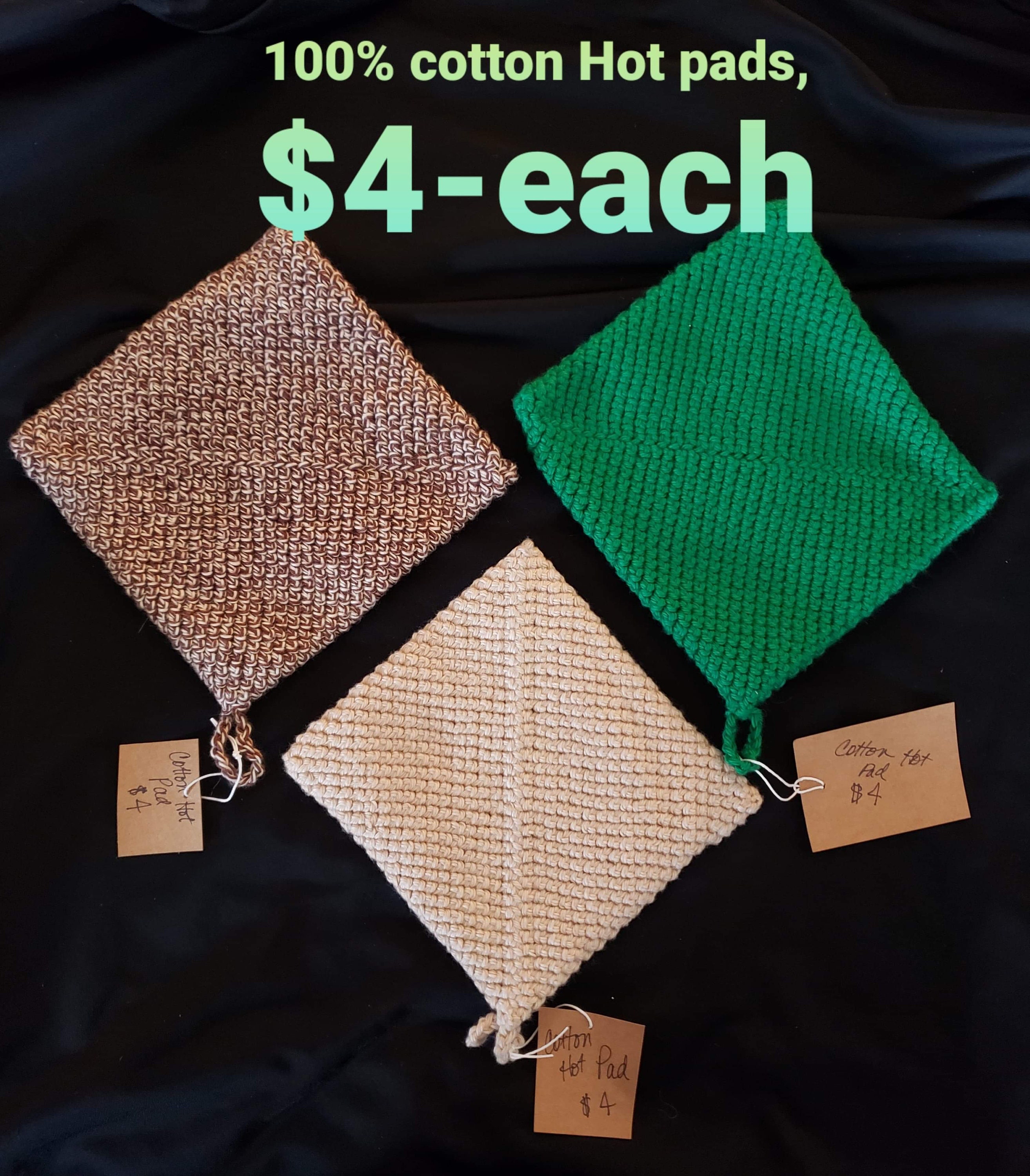 Hot Pads 100 Cotton Etsy