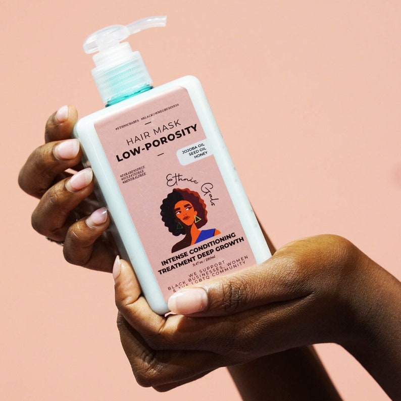 Deep Growth Low Porosity Hair Mask deep Conditioning Jojoba Oil/honey