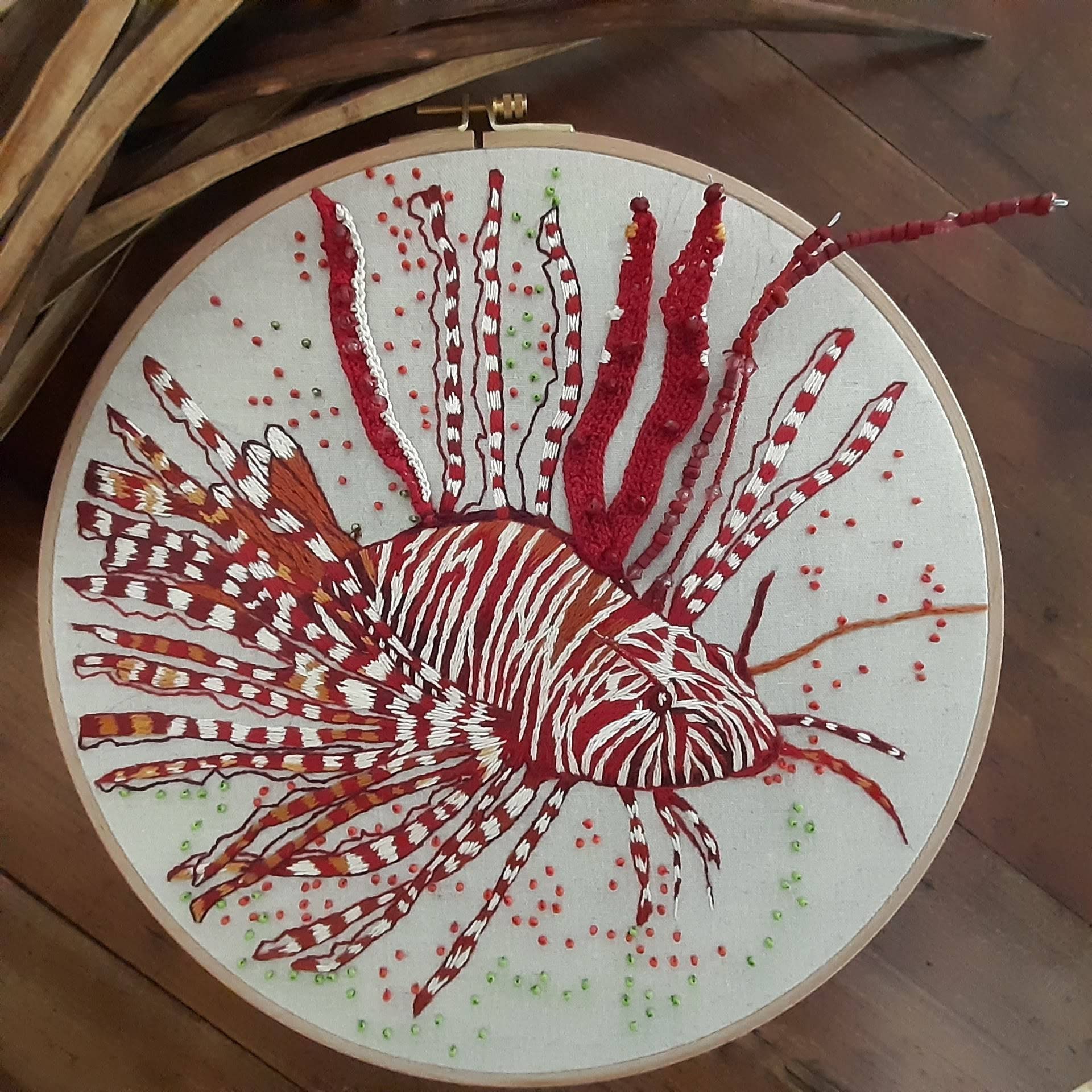 Tambour Brodé Rascasse