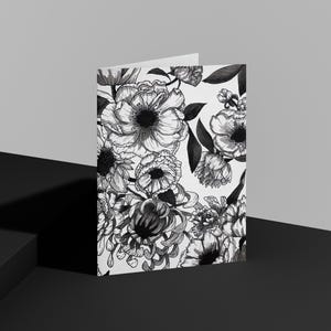 Noir Botanical, Note Card Set