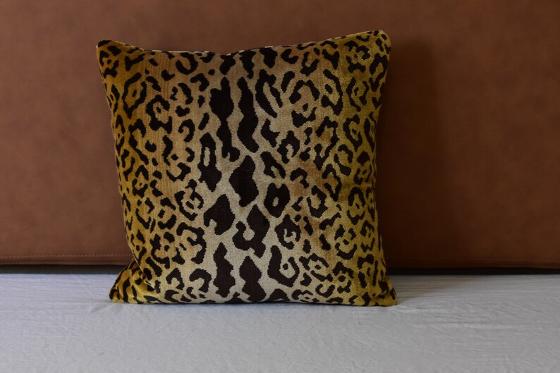 scalamandre leopard pillow