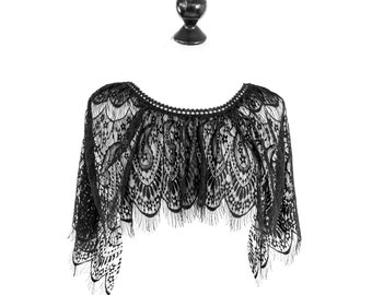 SiaLinda: Rock Top Chiara, black, transparent, lace