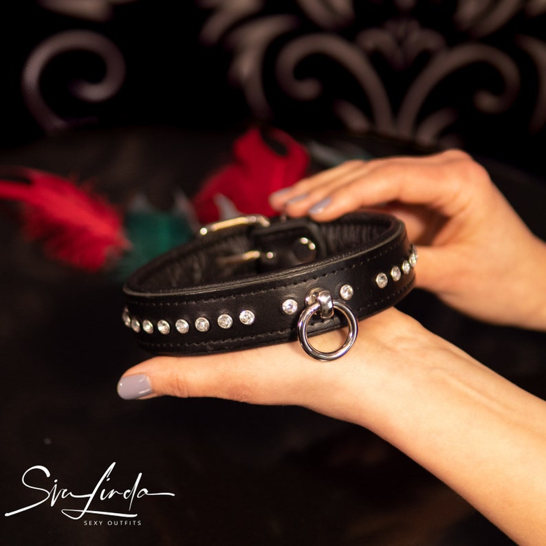 Halsband mit Strass SiaLinda Einzelst\u00fcck des Monats