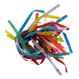 BRASIL Bonfim ribbons 1000 pieces, original Bahia lucky ribbons Made in Brazil, Event Festival Mega Pack, mixed colors Senhor do Bonfim