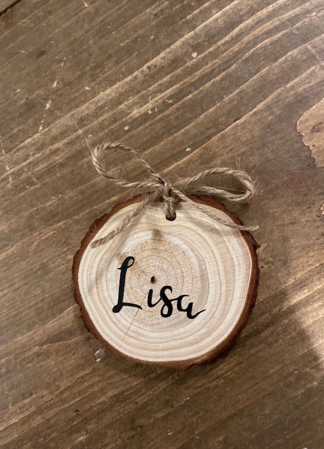 Rustic Wooden Table Names Wedding Etsy