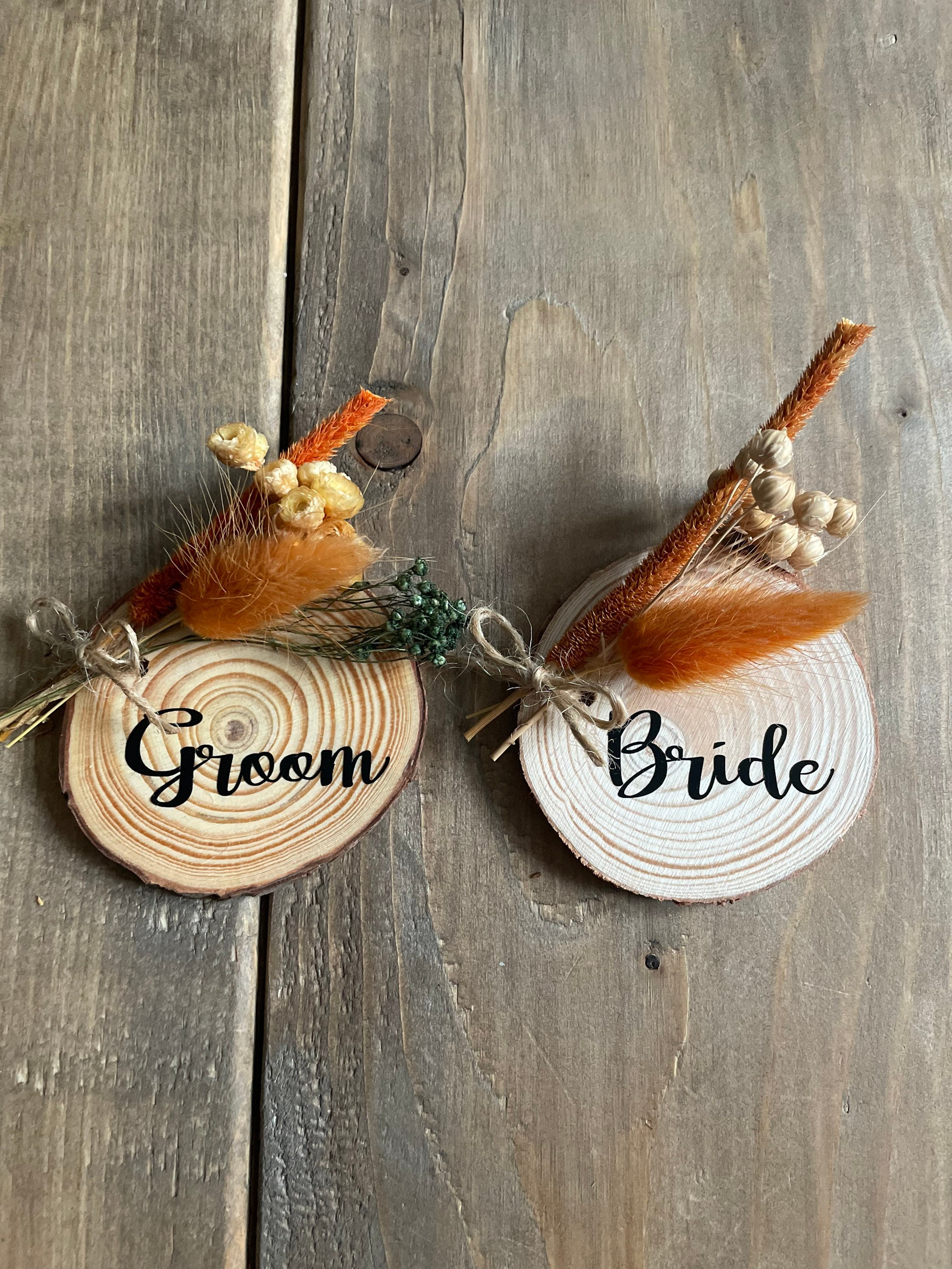 Personalised Wedding Rustic Wooden Table Names With Dried Etsy UK