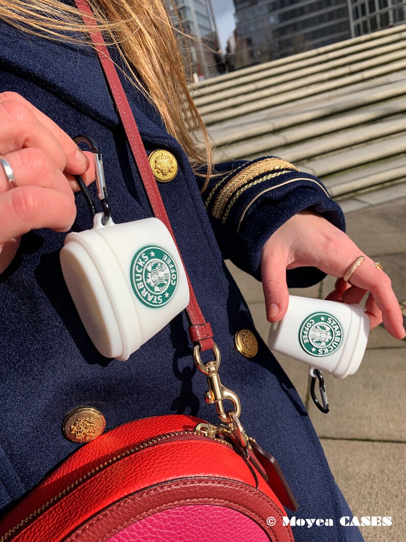 Cool Airpods Pro Case Starbucks White Coffee Cup for Airpods Etsy