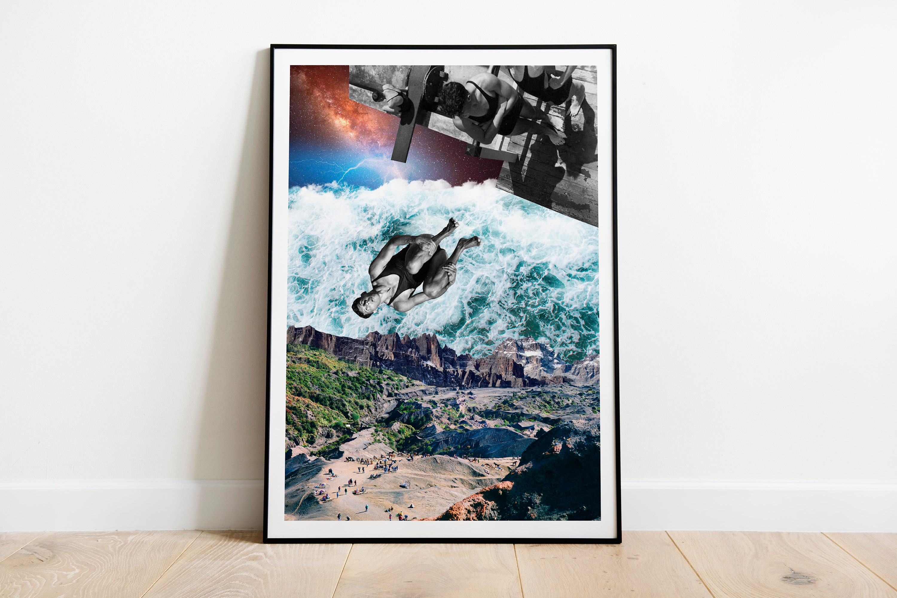 Flash Leap - Print/Digital Collage