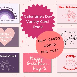 Variety Multipack Galentine's Day Cards | Card Pack | A5 or A6 Edition | Pack of Galentines Day Cards