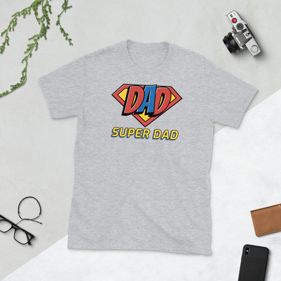 Super Dad DAD shirt Daddy T-Shirt Father's Day Papa | Etsy