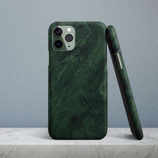 Green Marble case for iPhone 15, 14, 13 Pro Max, 12 Mini, iPhone 11 Pro, iPhone x, iPhone XS, iPhone 8, iPhone 7, SE 2020, iPhone Plus, XR