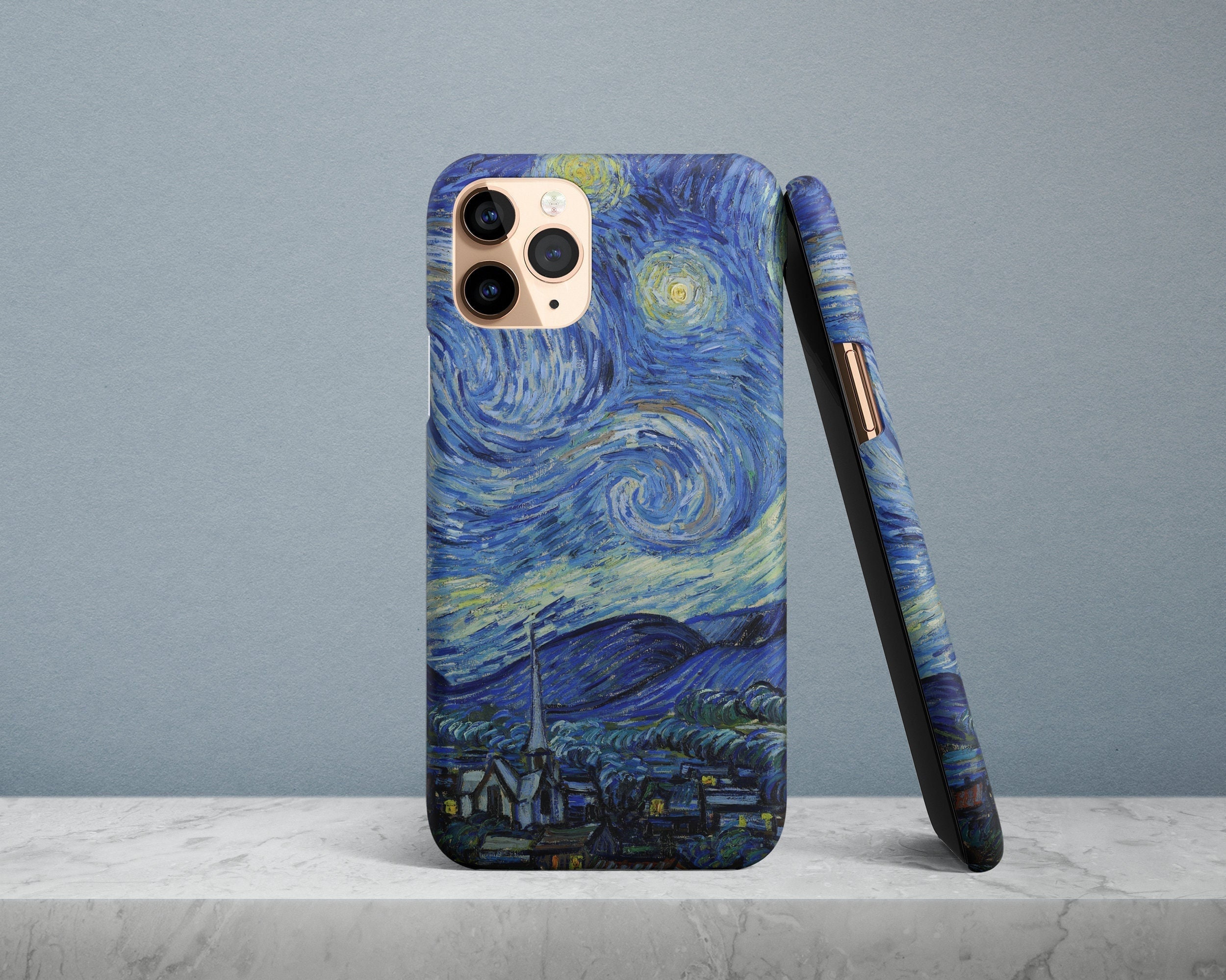 Elden Ring Wallpaper in Starry Night Style iPhone Case by weirdo97