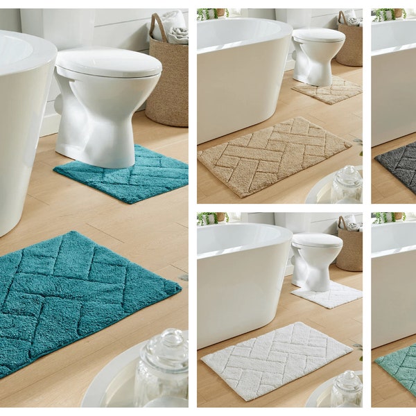 Extra Soft Easy Care Plush Bath Rug Super Absorbent Pedestal Bathmat For Bathroom Toilet Shower