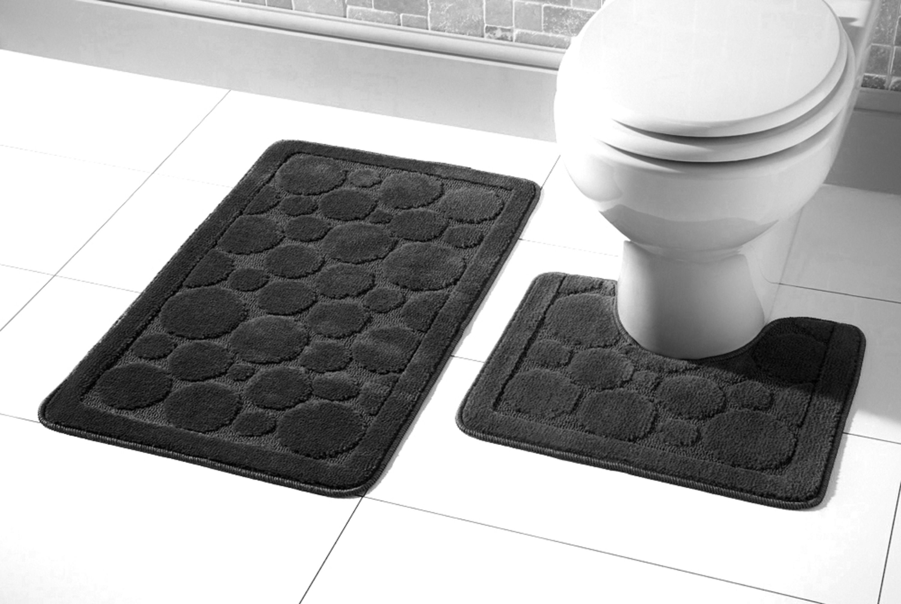 Bath Mat Set Super Soft Non Slip Bath Mat & Pedestal Set Etsy UK