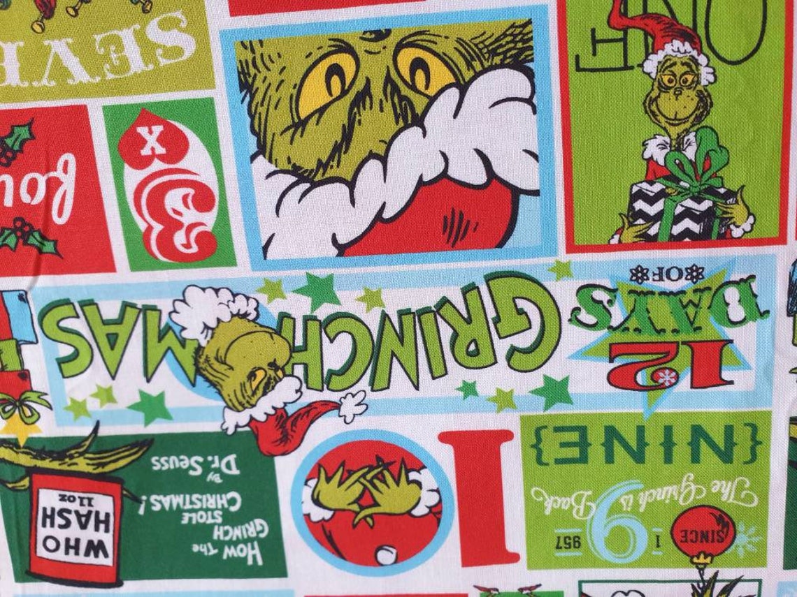 The Grinch 12 Days of Christmas Advent calendar style Festive Etsy