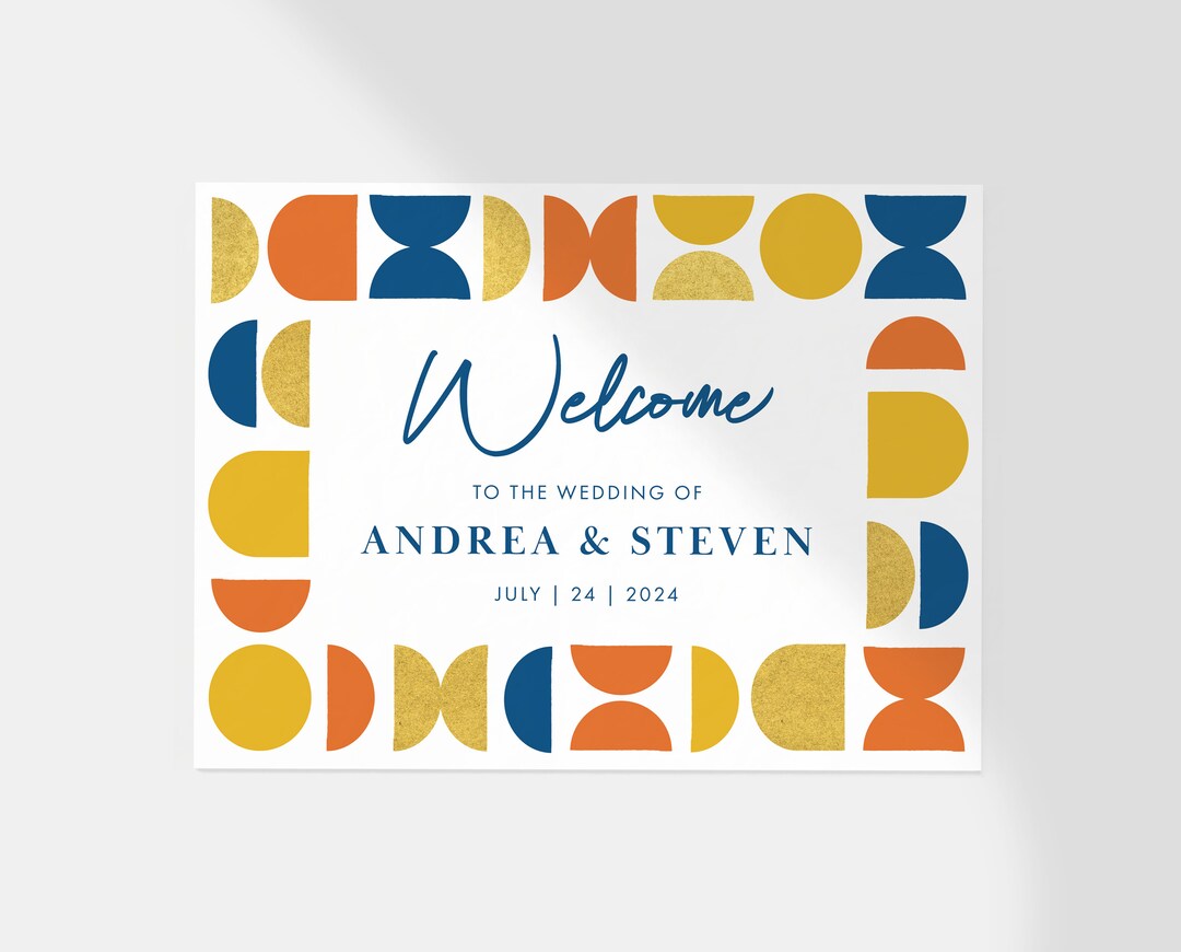 Printable Wedding Welcome Sign, Digital Download Wedding Sign, Wedding ...