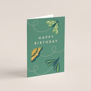 Carte d'anniversaire imprimable de petit insecte | TÉLÉCHARGEMENT INSTANTANÉ | Rouget rétro | Papillon de nuit | Vide à l'intérieur | Carte 5" x 7"