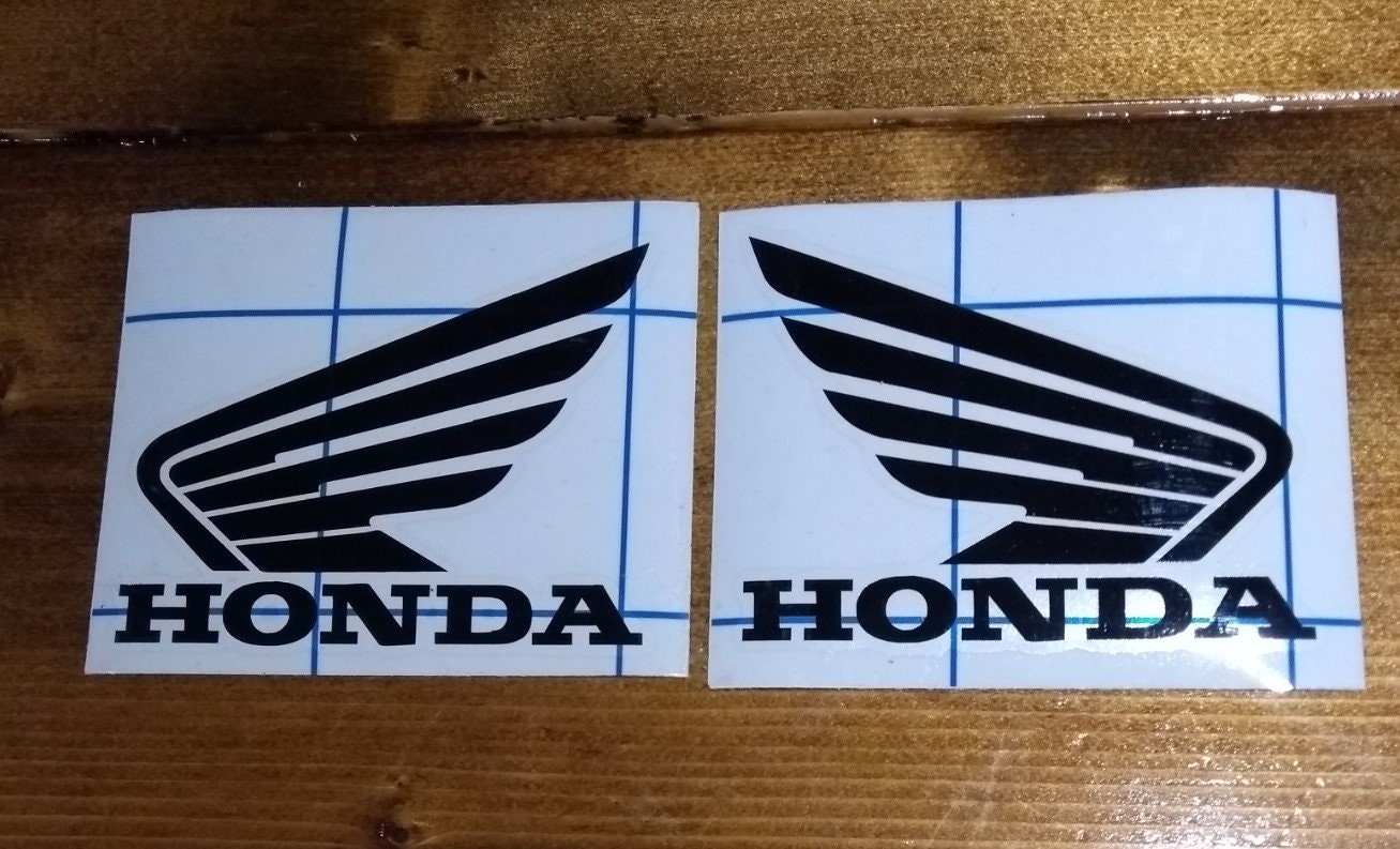 Set of 2 Honda Wing Vinyl Decal/Sticker 1 LEFT and 1 RIGHT Etsy