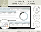 Ultimate Fortnightly Budget Google Sheets Budget Spreadsheet Minimalist Budget for Beginners