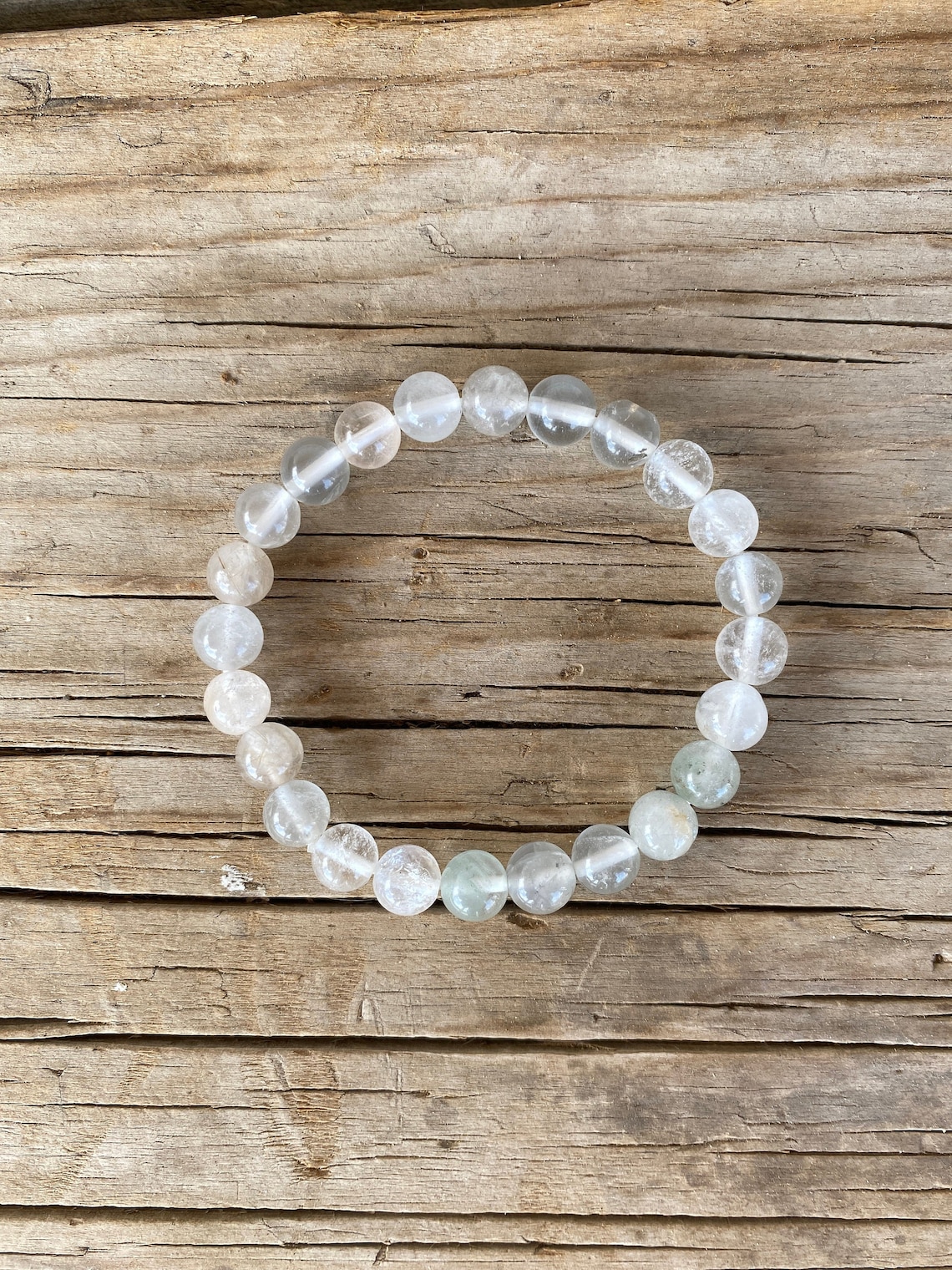 Clear Quartz Bracelet Etsy