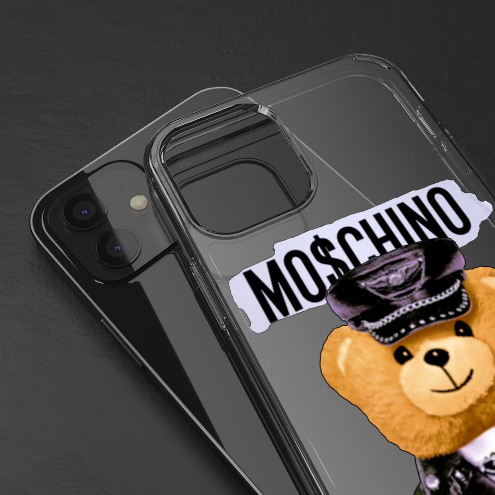 Moschino Oso Clear Fundas Apple iPhone 12 & 12 Pro | Etsy