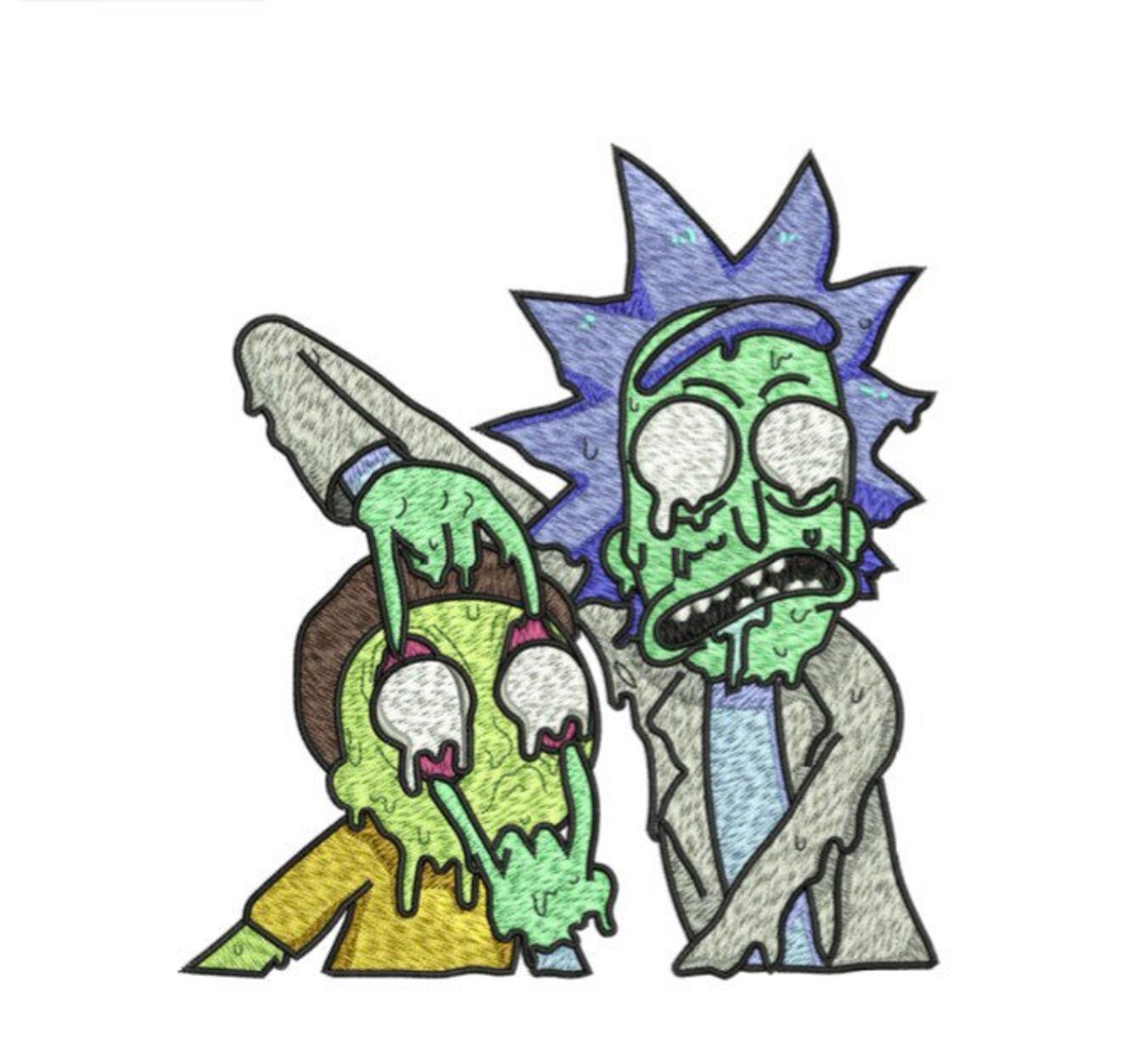 Drippy R/M Embroidery File Etsy