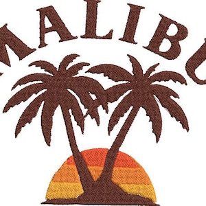 Malibu Drink Embroidery File