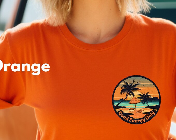 Good Energy Only Corner Shirt Logo, Unisex T-shirt, Positive Vibes Tee, Good Energy T-shirt, Motivational Shirt, Positive Shirt, Summer Tee