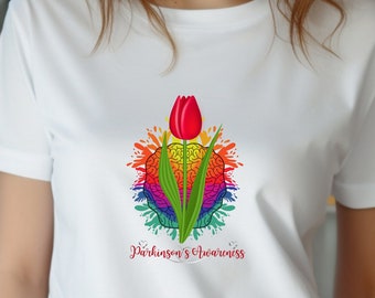 Parkinson&#39;s Awareness T-shirt, Inclusion Tee, Parkinson&#39;s Support Tee, Positive Vibes Tee, Parkinson&#39;s Advocacy, Parkinson&#39;s Awareness Month