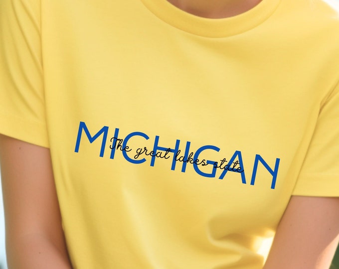Michigan, The Great Lakes State Unisex T-shirt, Michigan Lover Tee, Michigan Pride, Michigan Apparel, Great Lakes Lover Tee, Unsalted Tee