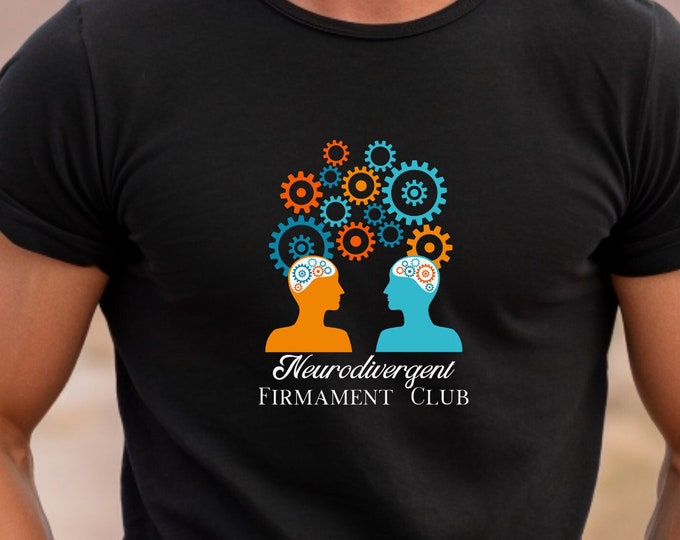 Neurodivergent Firmament Club Head Gears Unisex T-shirt, Embrace Neurodiversity, Celebrate Neurodivergence, Divergent, Neurodivergent Pride