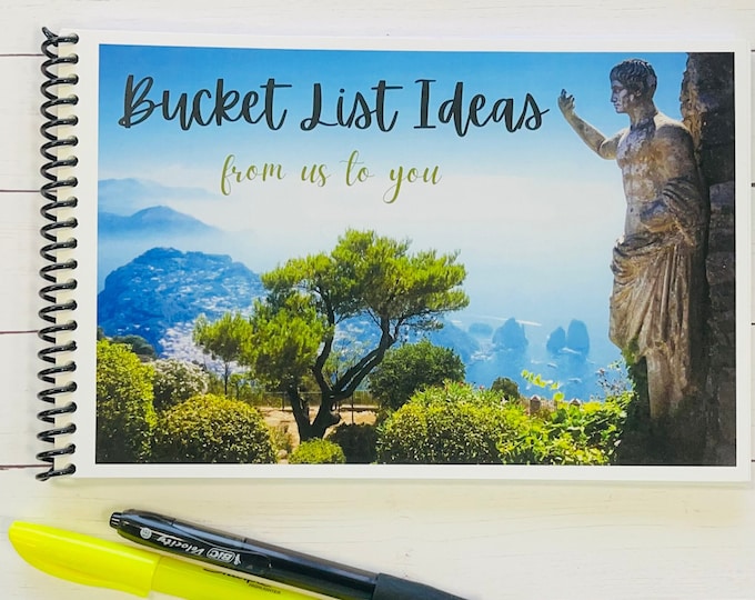 Beautiful Places Bucket List Keepsake Book, Adventure Book, Keepsake Memento