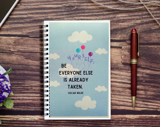 Whimsical Fun Oscar Wilde Quote 50 Page Notebook