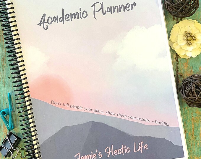 Academic Journal, Bullet Journal, BUJO, To-Do Lists, Schedules, Two Semester Journal for College, Academic Planner For the Artistic Person